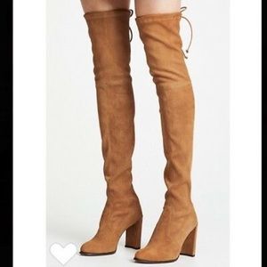 Stuart Weitzman Highline boots - Nutmeg suede 8M